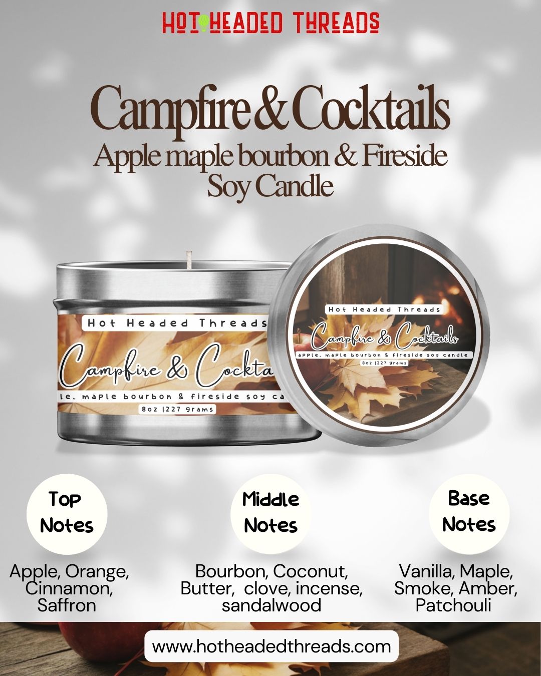 CampFire & Cocktails Soy Candle