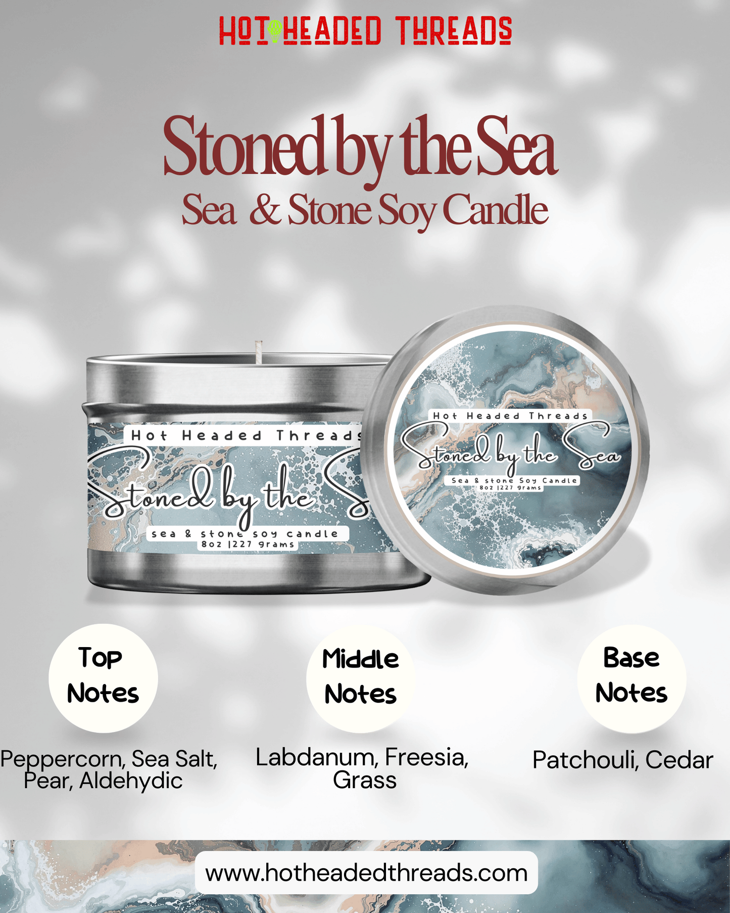 Stoned By the Sea Soy Candle