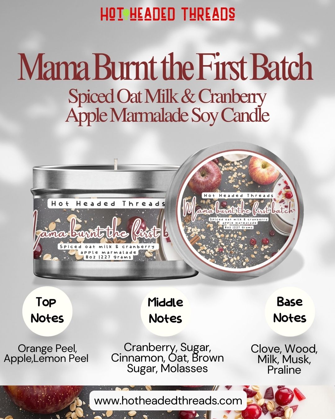 Mama Burnt the First Batch Soy Candle