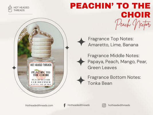 Peachin to the Choir Car Diffuser