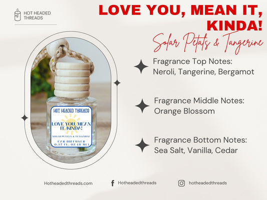Love you, Mean it, Kinda Car Diffuser