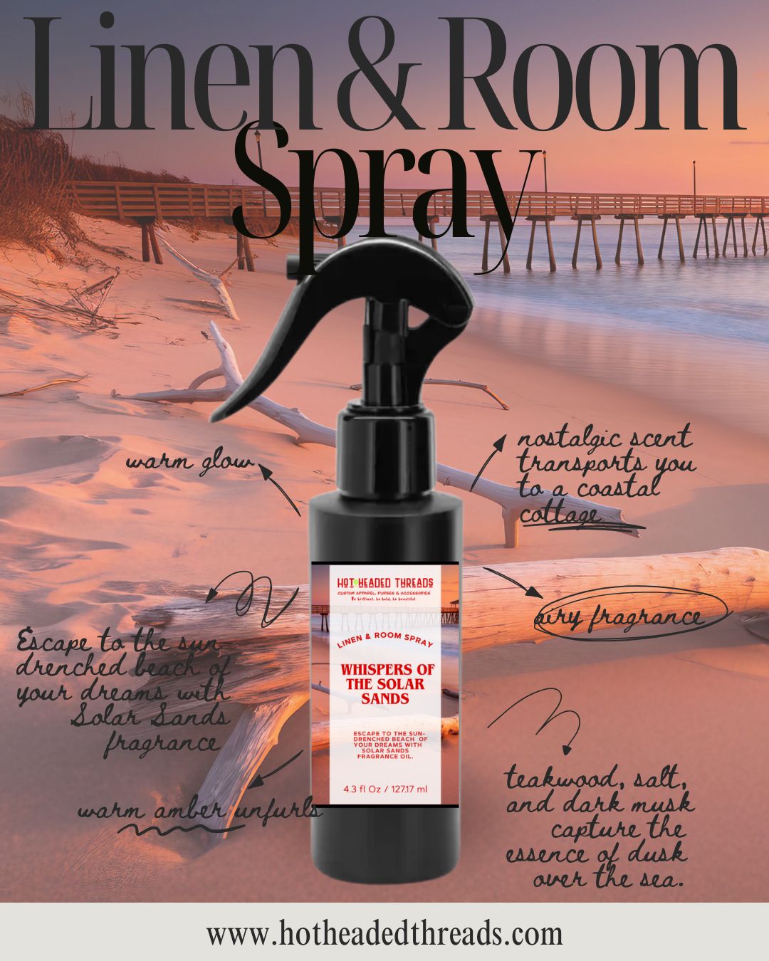 Whispers of the Solar Sands Linen & Room Spray